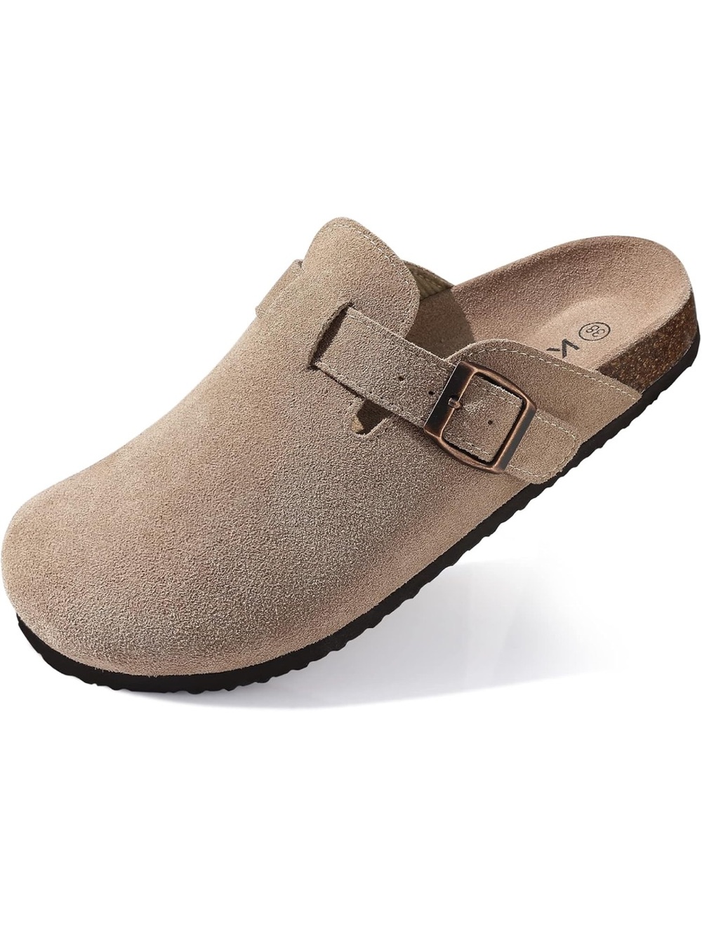 Kidmi Tan Suede Slip-On Mule